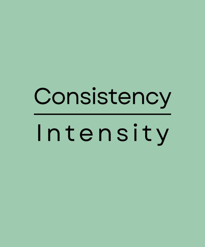 Consistency over Intensity T-shirt