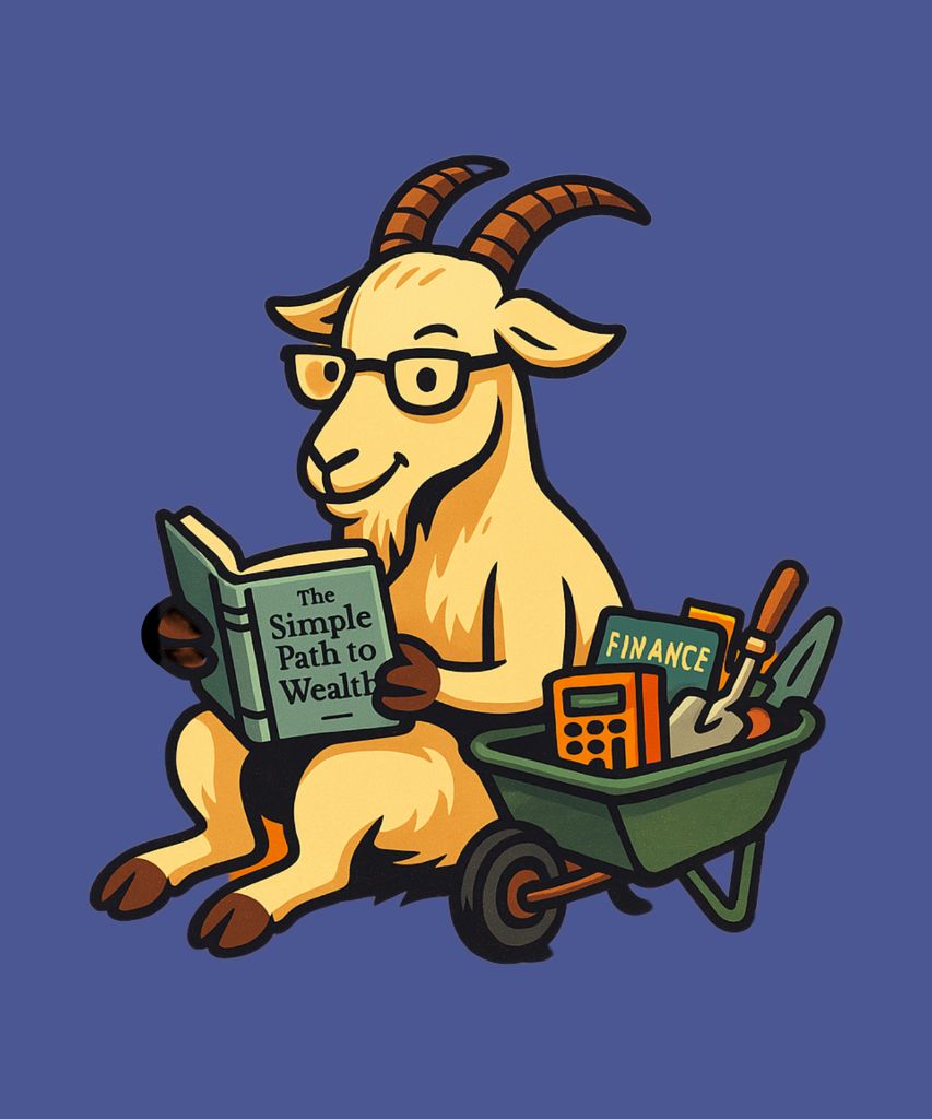 Mr. Money Goat t-shirt representing the gifts for finance lovers collection