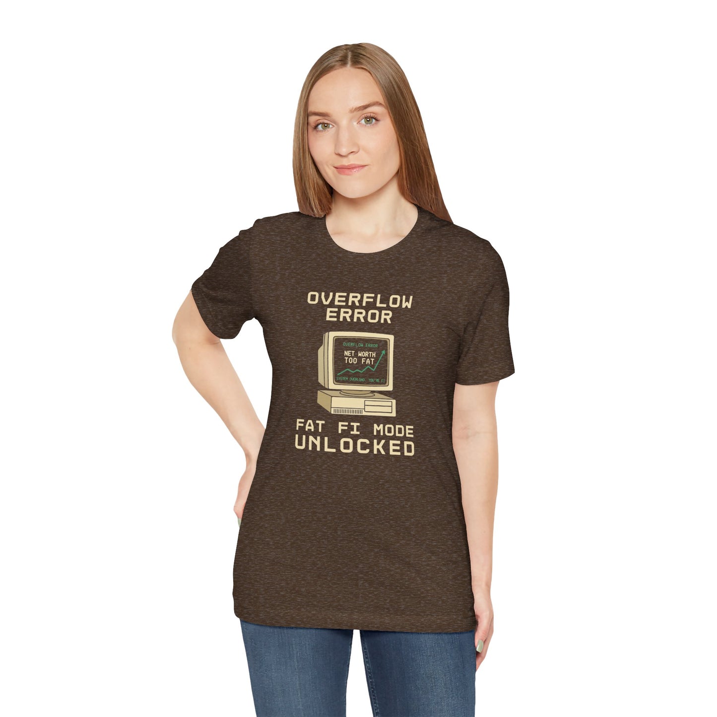 Overflow Error: Fat FI Mode Unlocked – Retro FIRE Tee