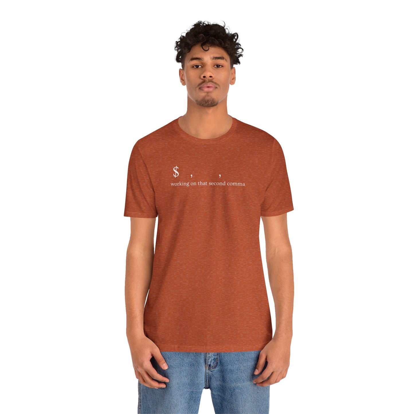 Working on That Second Comma – Wealth Goals Tee