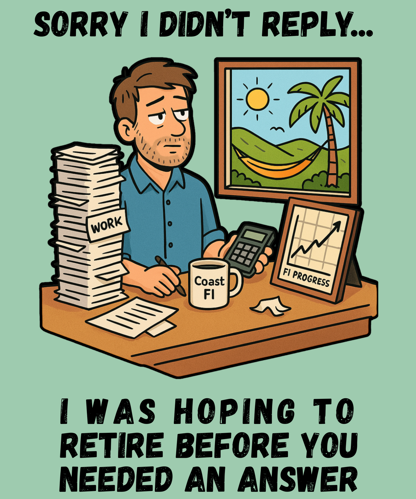 Sorry I Didn't Reply - Funny Tee