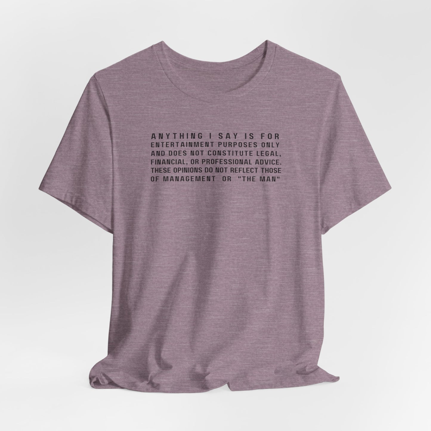 Financial Advice Disclaimer T-shirt